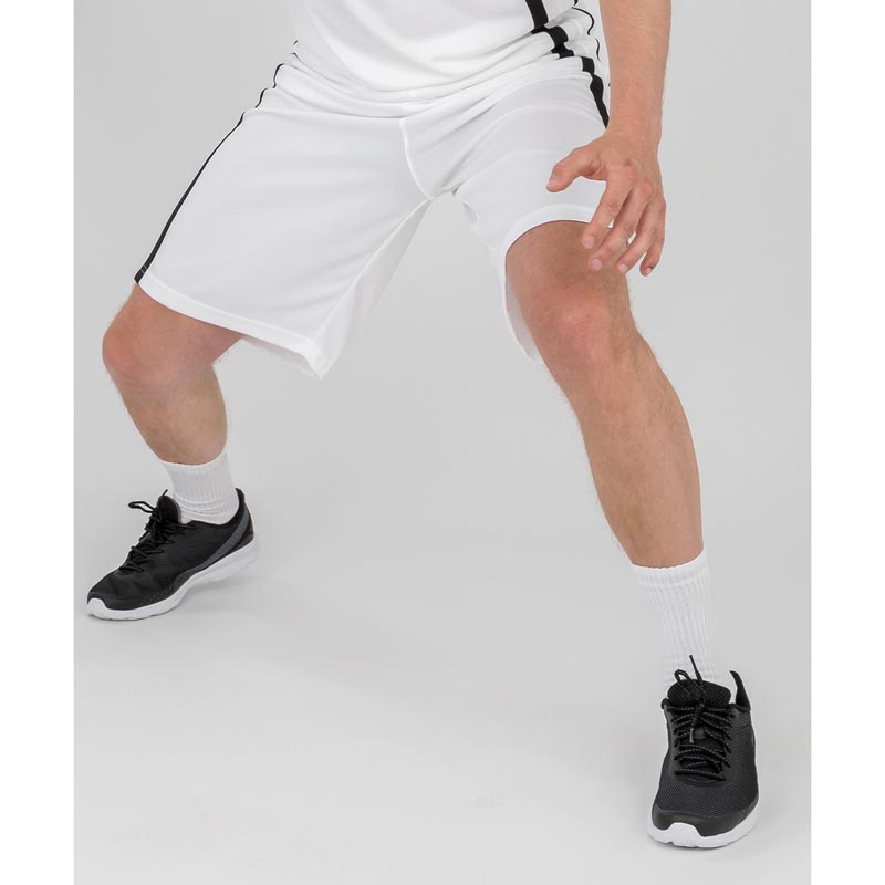 Basketball quick-dry shorts - White/Black XS